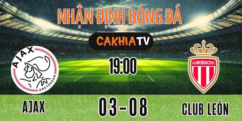 Nhận định Ajax vs AS Monaco ngày 03/08/2025: Trận giao hữu chất lượng giữa hai CLB hàng đầu châu Âu. Ajax với đội hình trẻ trung đối đầu Monaco đang thăng hoa ở loạt giao hữu hè. OKWINTV phân tích tỷ lệ kèo châu Á, tài xỉu và dự đoán kết quả chính xác nhất.